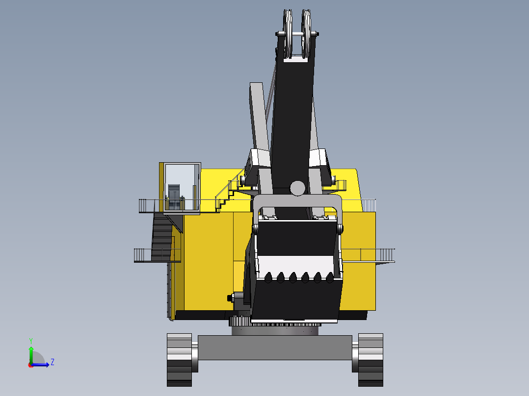 矿用挖掘机1298626左视图