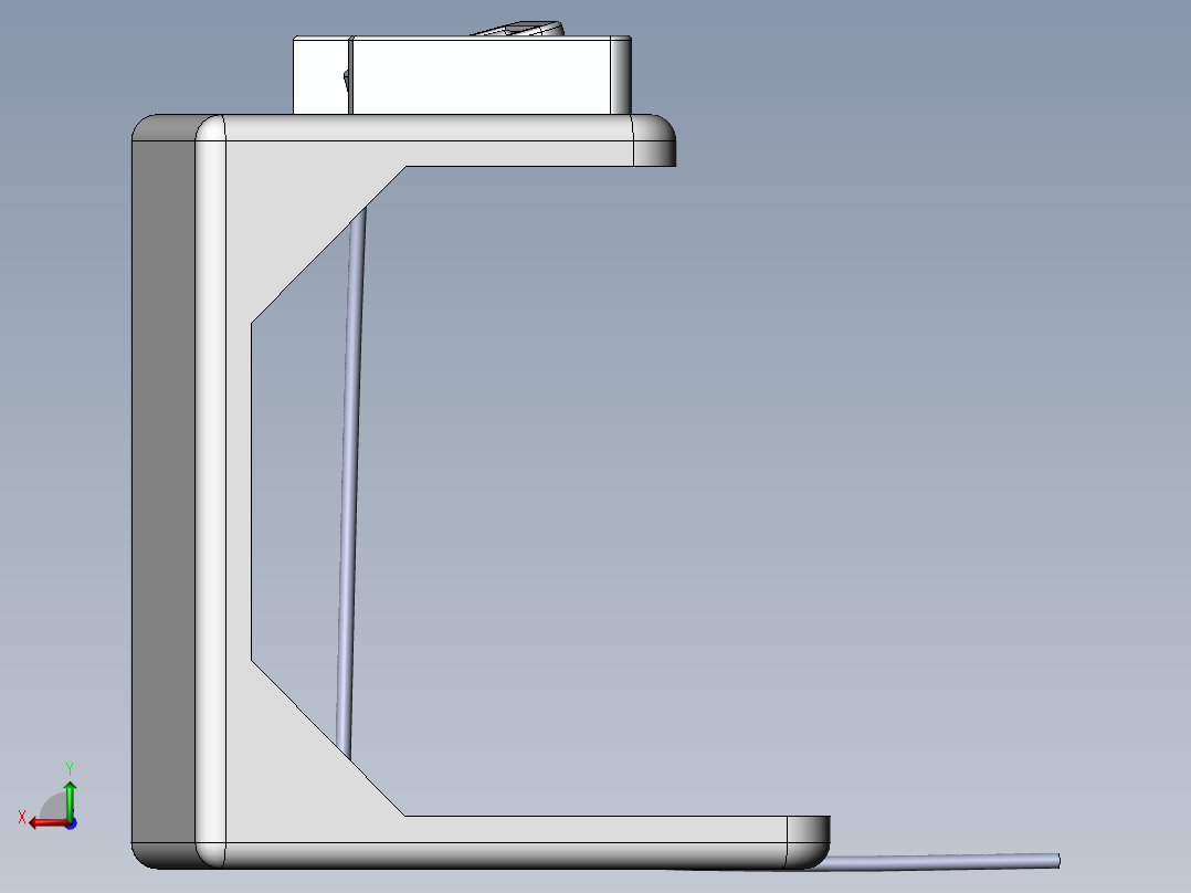 虚拟腹腔镜模型后视图