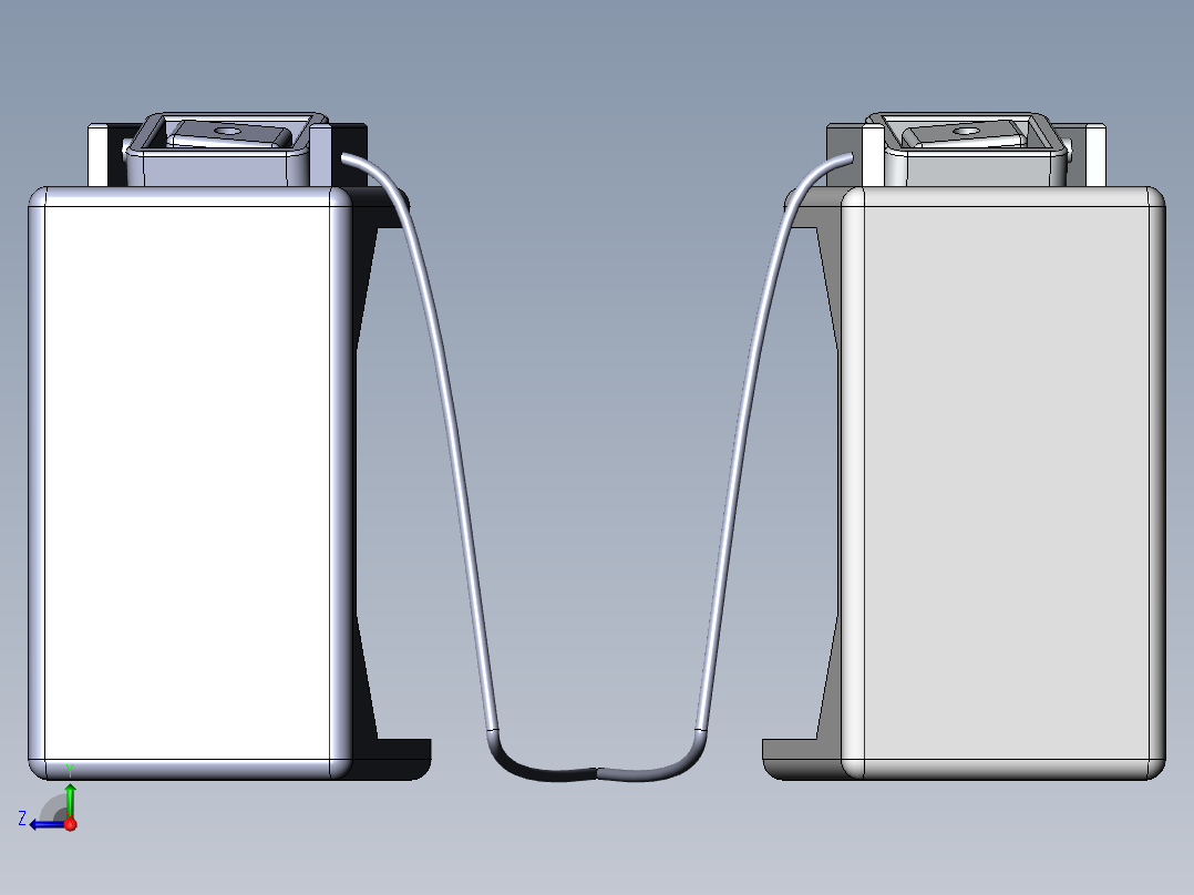 虚拟腹腔镜模型右视图