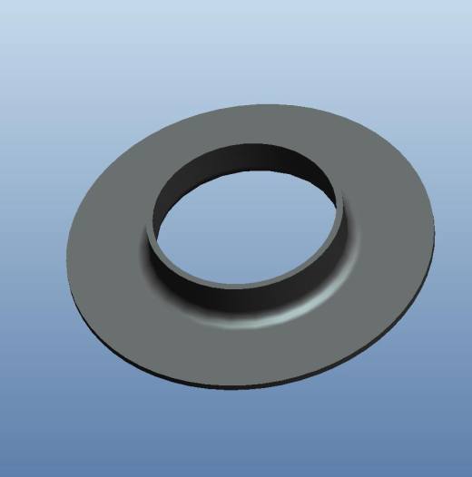 防尘罩冲孔落料翻孔复合模（CAD图+Proe三维）缩略图