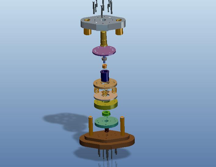 防尘罩冲孔落料翻孔复合模（CAD图+Proe三维）