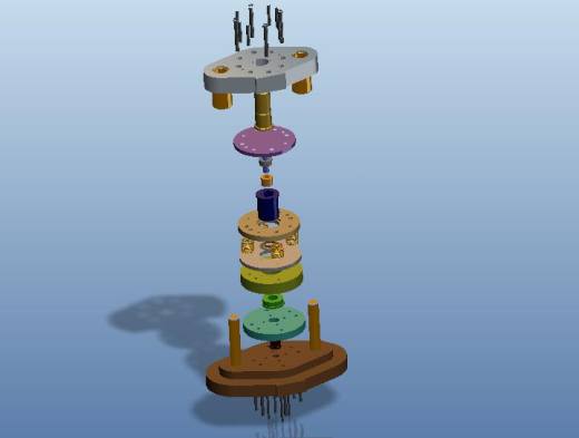 防尘罩冲孔落料翻孔复合模（CAD图+Proe三维）缩略图