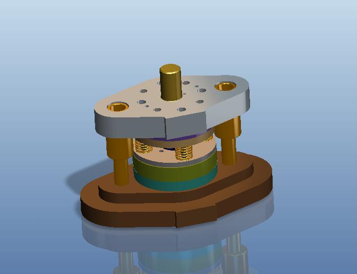 防尘罩冲孔落料翻孔复合模（CAD图+Proe三维）