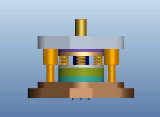 防尘罩冲孔落料翻孔复合模（CAD图+Proe三维）缩略图