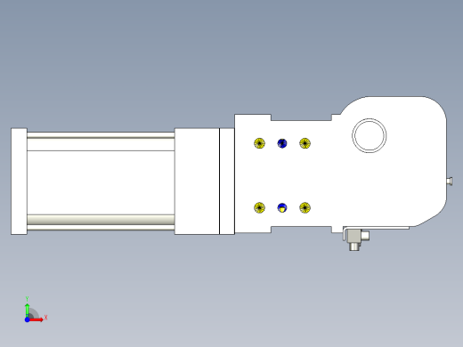 德克斯TUNKERS气缸数模KS_80_2_A00_T12_105GRAD前视缩略图