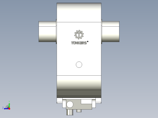 德克斯TUNKERS气缸数模KS_80_2_A00_T12_105GRAD右视缩略图