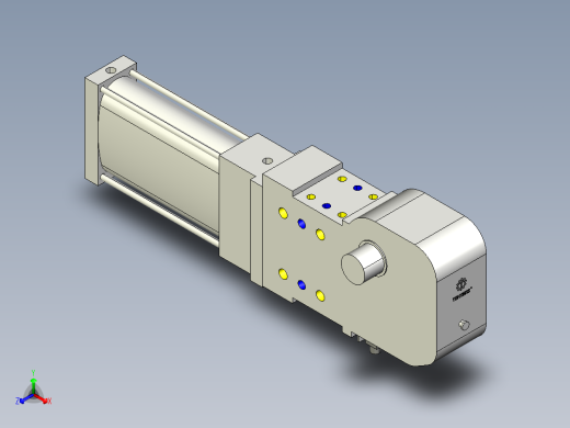 德克斯TUNKERS气缸数模KS_80_2_A00_T12_105GRAD正等轴测缩略图