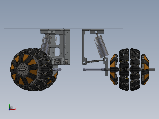 履带式全向轮三维前视缩略图