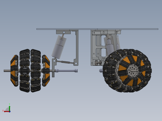 履带式全向轮三维后视缩略图