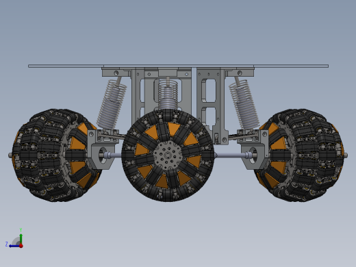 履带式全向轮三维右视缩略图