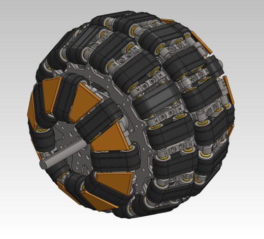 履带式全向轮三维缩略图