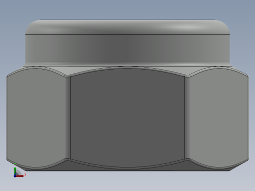 紧固件-0.2500 Lock Nut前视缩略图