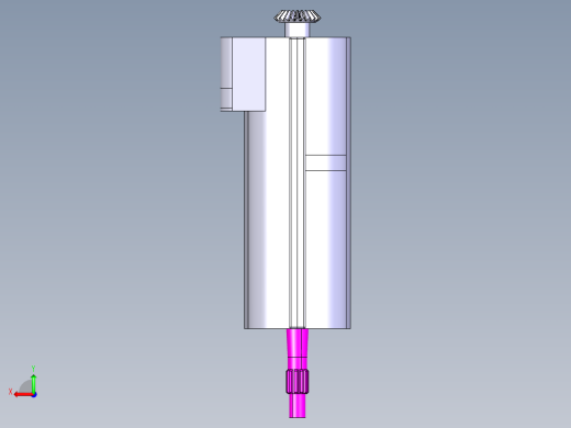 三轴六档手动变速器三维后视缩略图