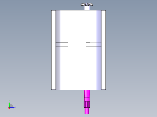 三轴六档手动变速器三维左视缩略图