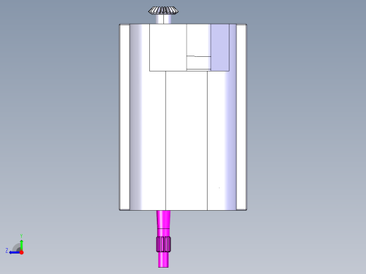 三轴六档手动变速器三维右视缩略图