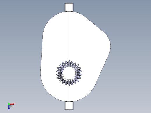 三轴六档手动变速器三维俯视缩略图