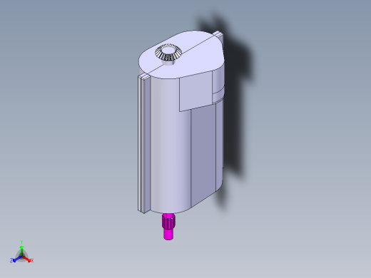 三轴六档手动变速器三维正等轴测缩略图