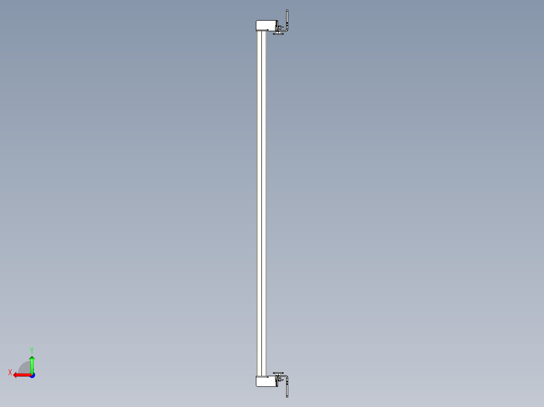 基恩士SL-JB63_side-mount_kc图纸模型后视图