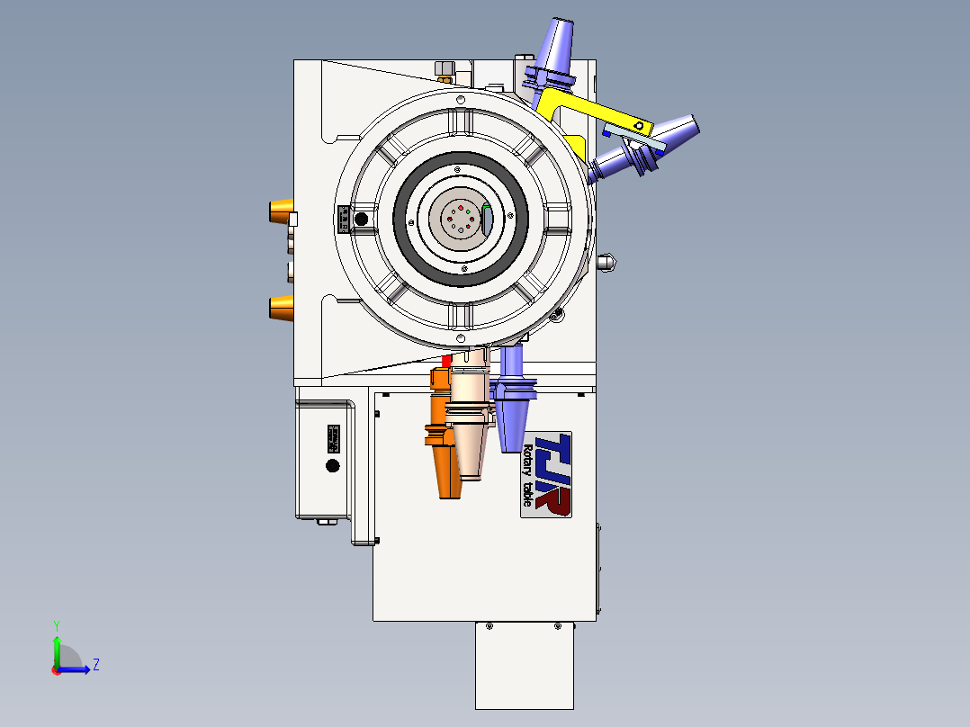 门槛型材夹具左视图