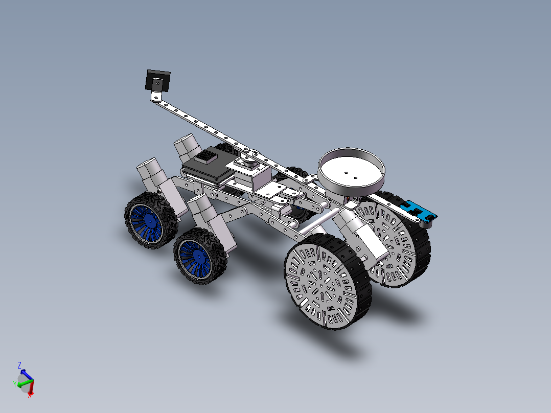 6轮智能小车sw22可编辑