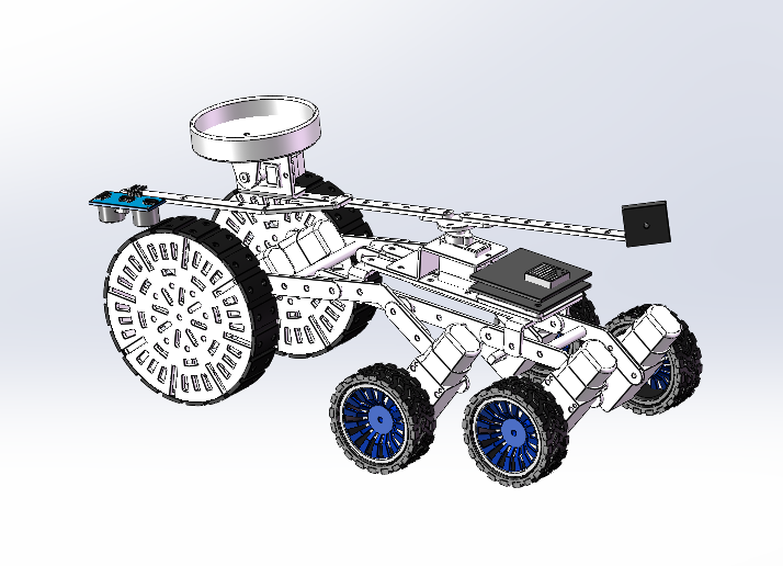 6轮智能小车sw22可编辑