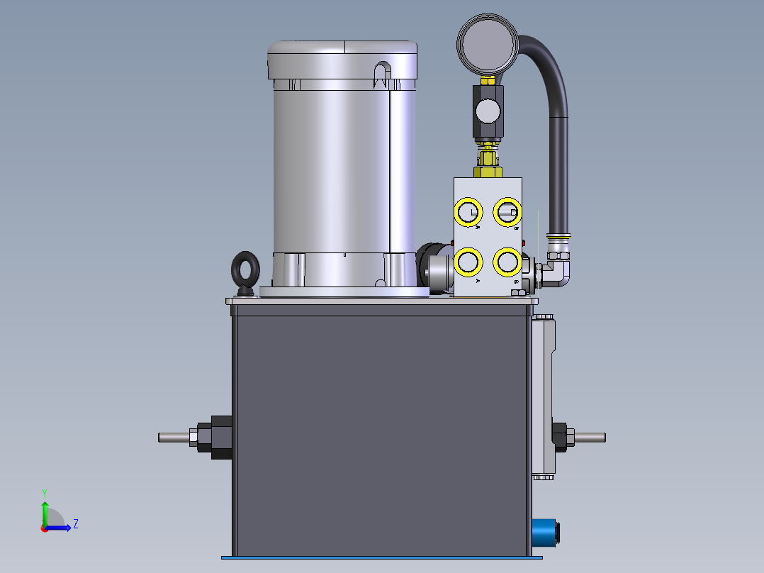 Continental Hydraulics-1013886液压元件左视图