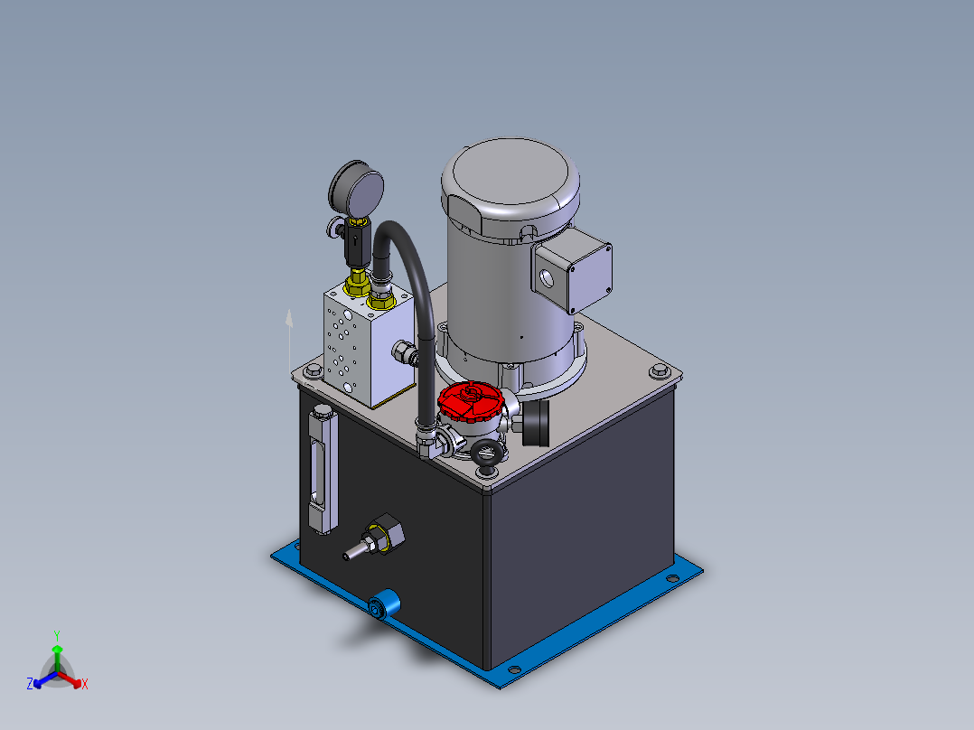 Continental Hydraulics-1013886液压元件正等轴测图
