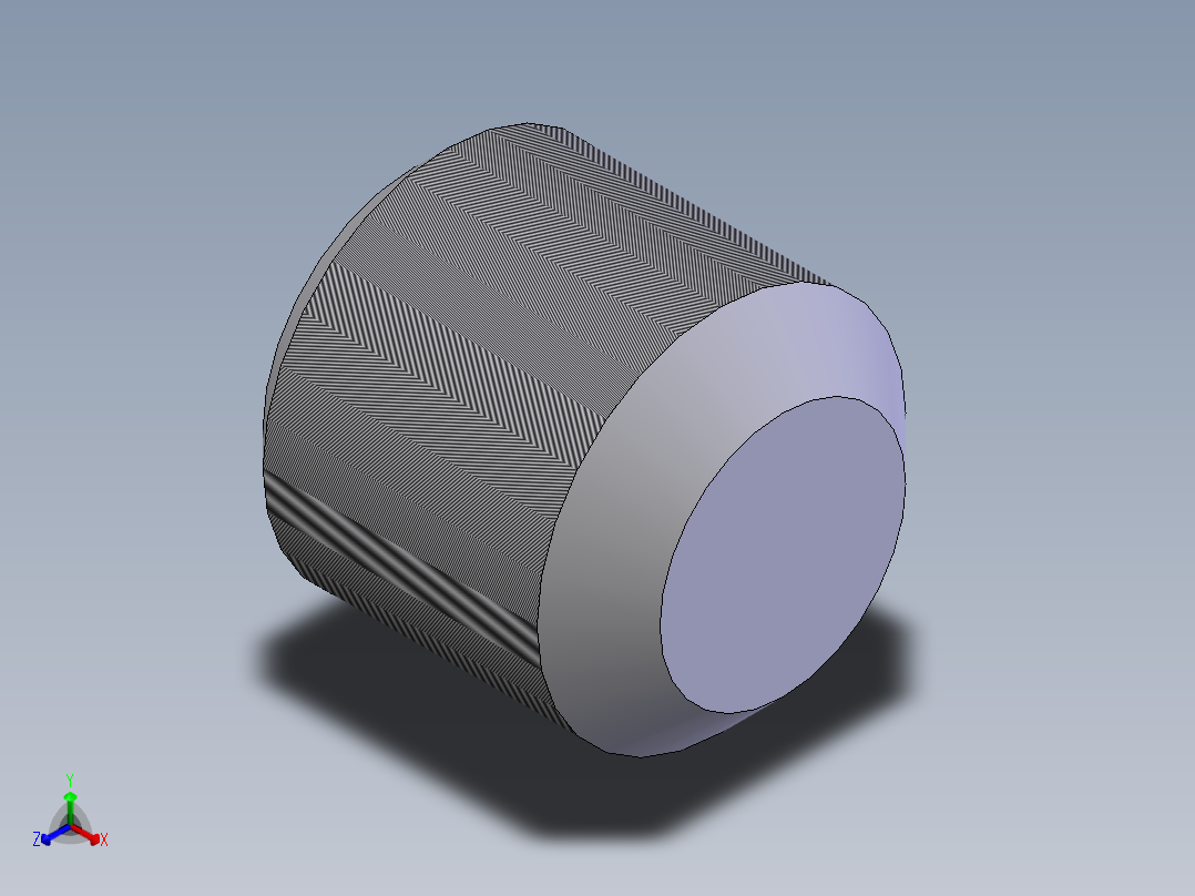 内六角平端紧定螺钉  M6×601正等轴测图