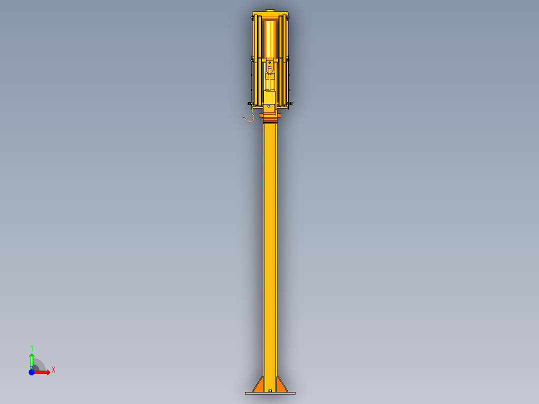 焊机送丝机悬挂架前视图