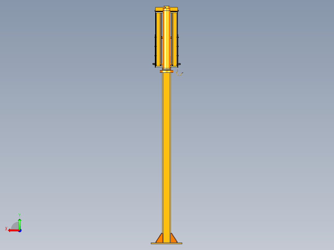 焊机送丝机悬挂架后视图