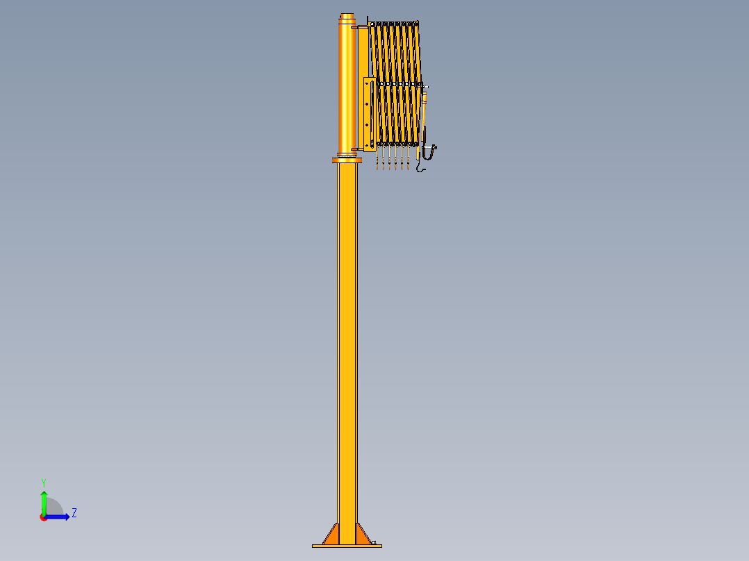 焊机送丝机悬挂架左视图