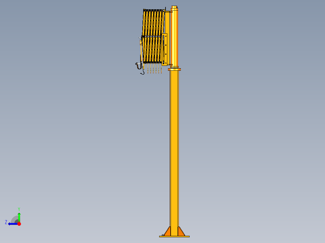 焊机送丝机悬挂架右视图