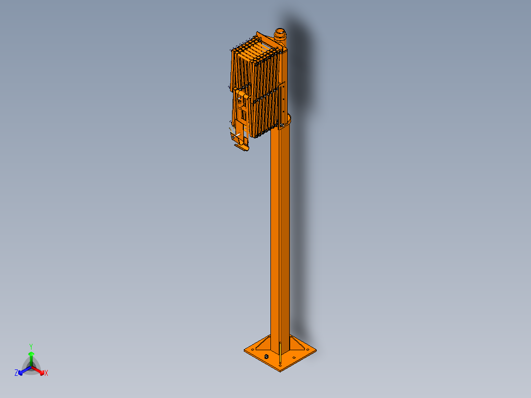 焊机送丝机悬挂架正等轴测图