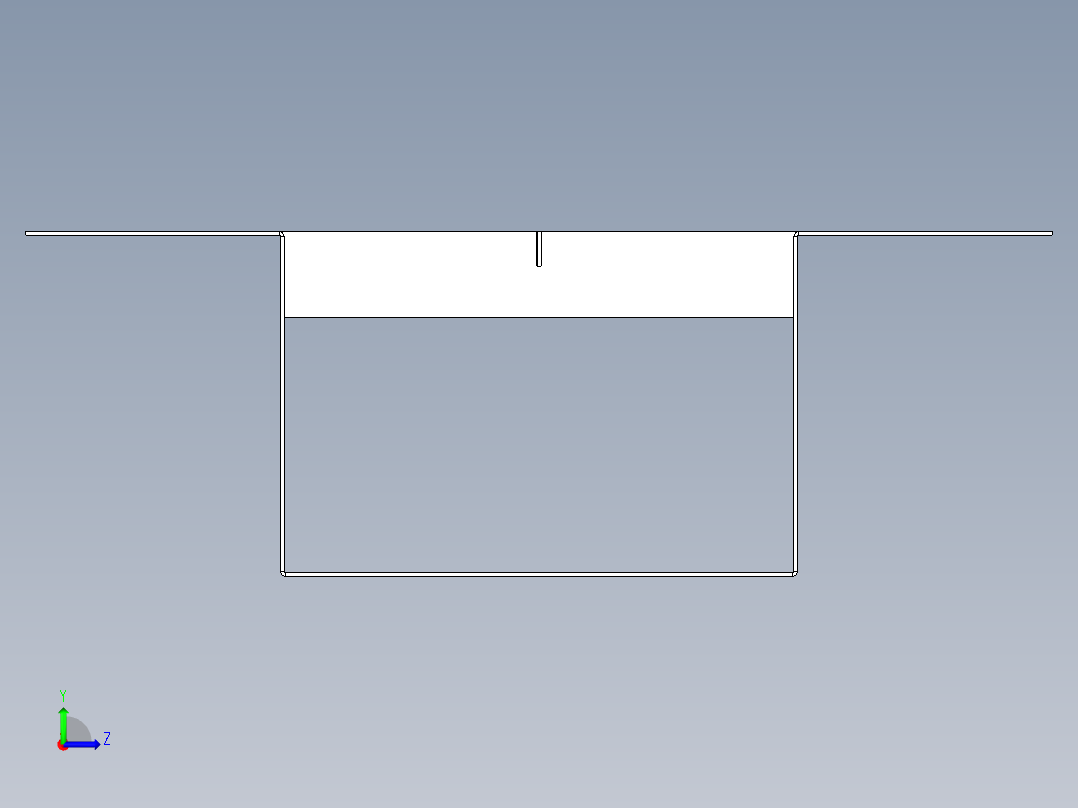 B2005316-简单排水通道组件左视图