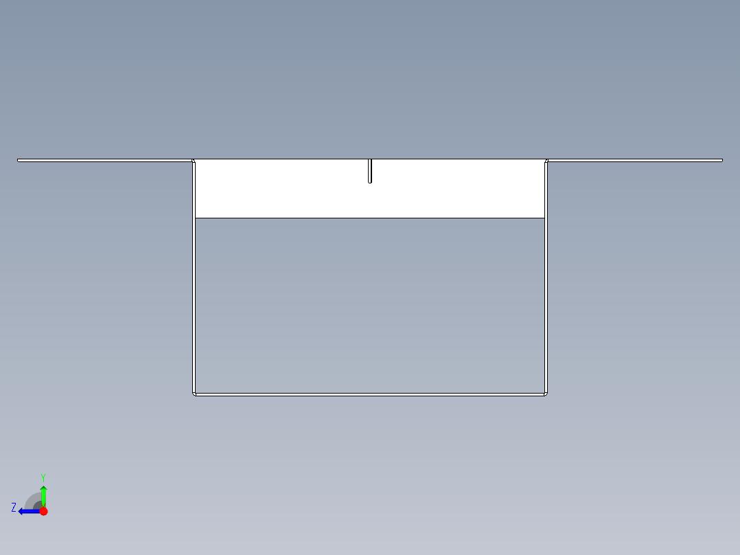 B2005316-简单排水通道组件右视图
