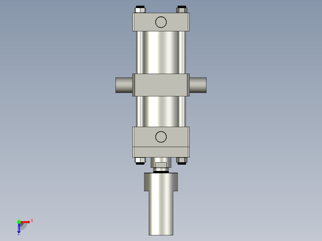 CQ油缸系列HOB-B-80X110-TC俯视图