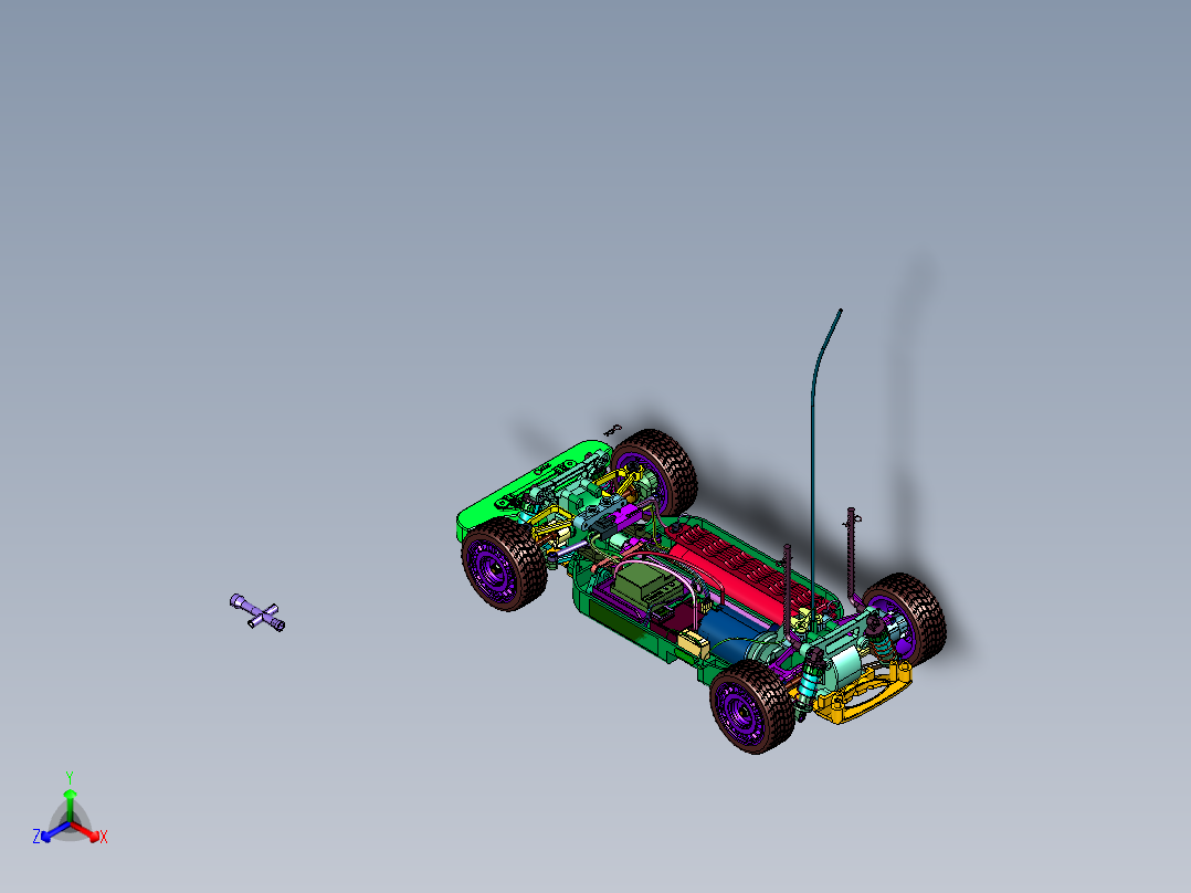 迷你四驱车RC化底盘
