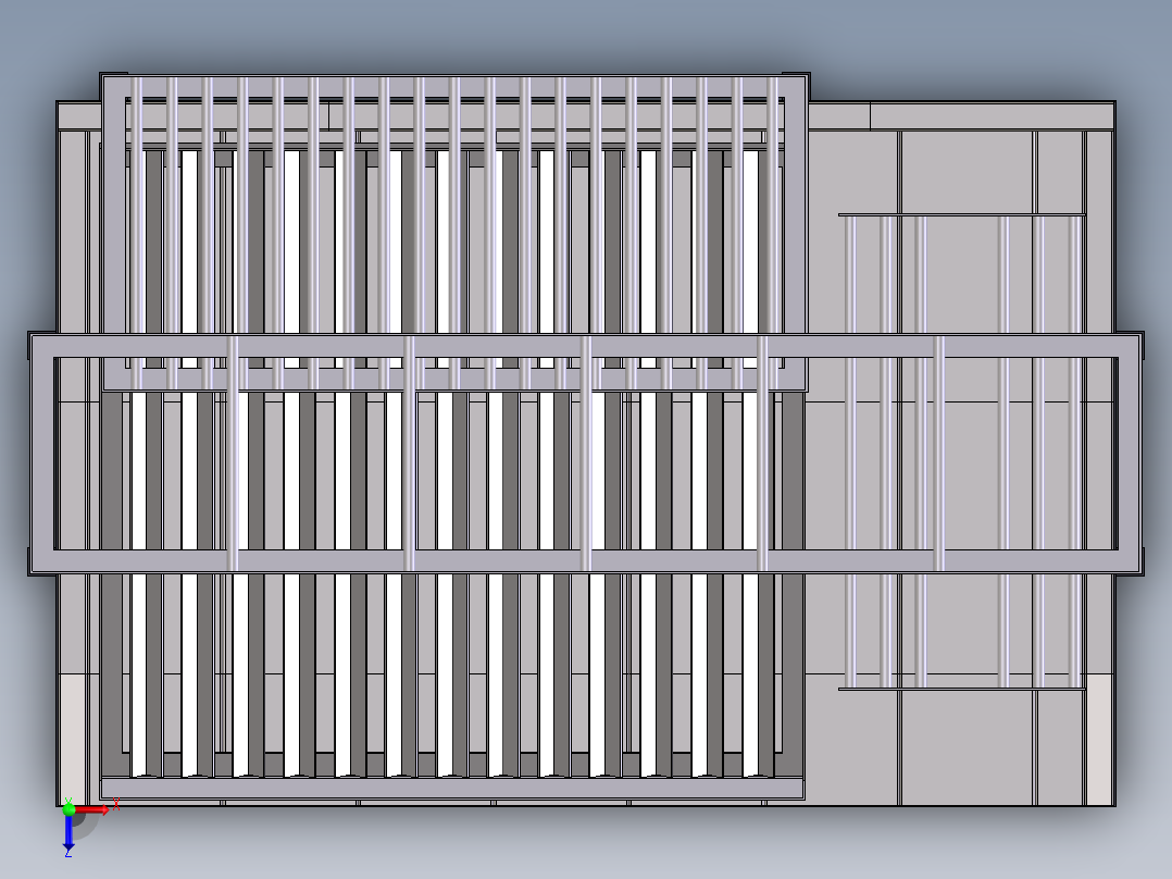 多层烧烤架俯视图