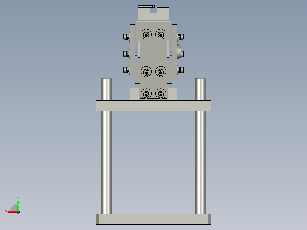 齿轮直振组合后视图