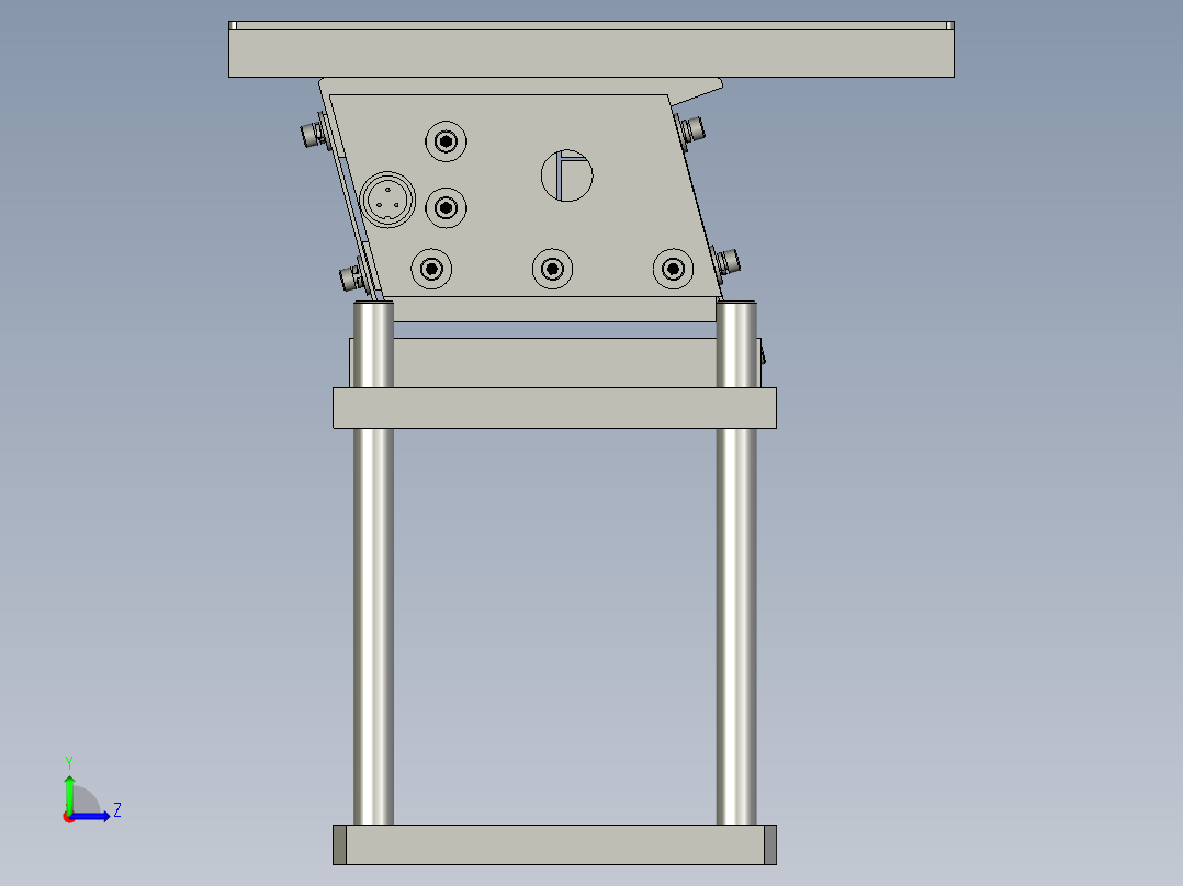 齿轮直振组合左视图