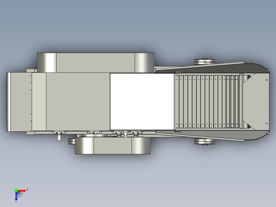 秸秆牧草干湿两用多功能粉碎一体机俯视图