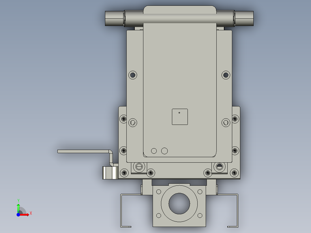 贴正面膜吸板装配前视图