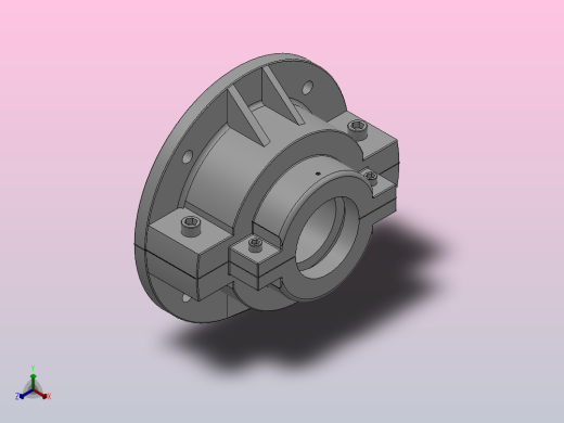 PGFD法兰式轴向固定剖分式轴承_PGFD-95