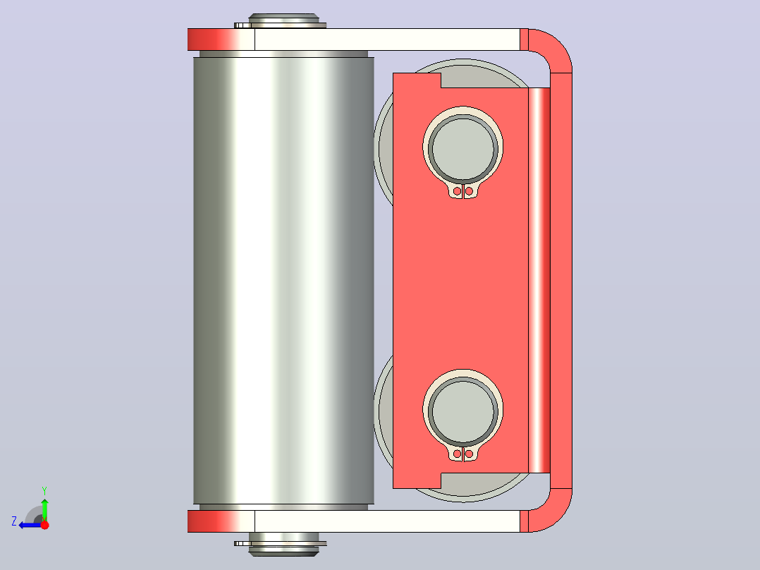 重型绞盘导缆器右视图