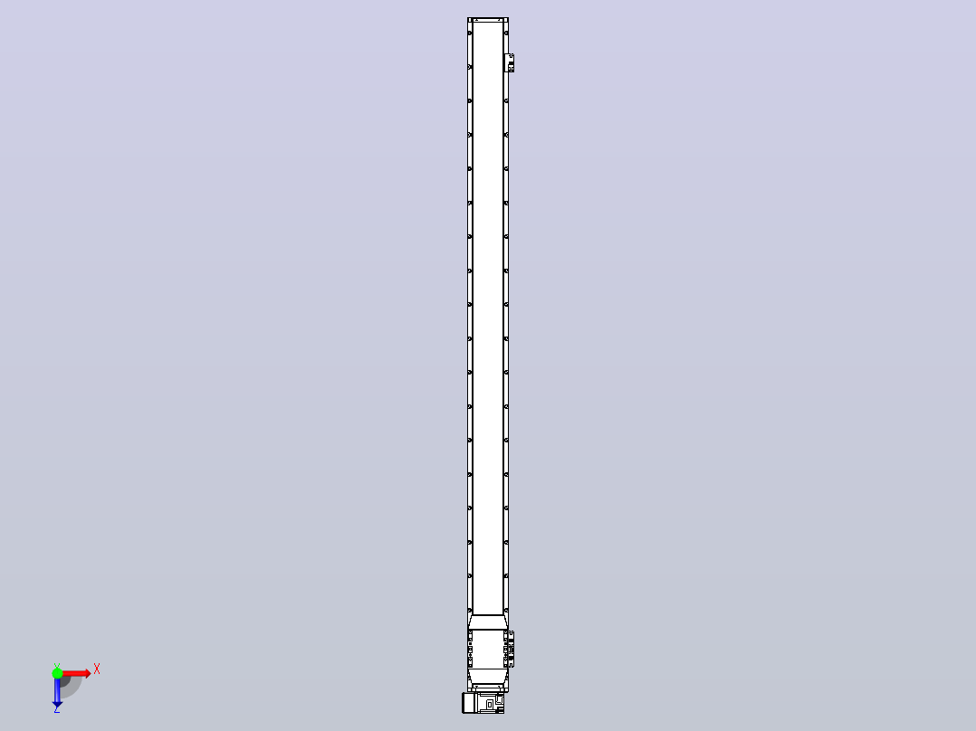 机器人皮带驱动直线轴TPA-GCB-120-P70-L1700-LU-M20-N3俯视图
