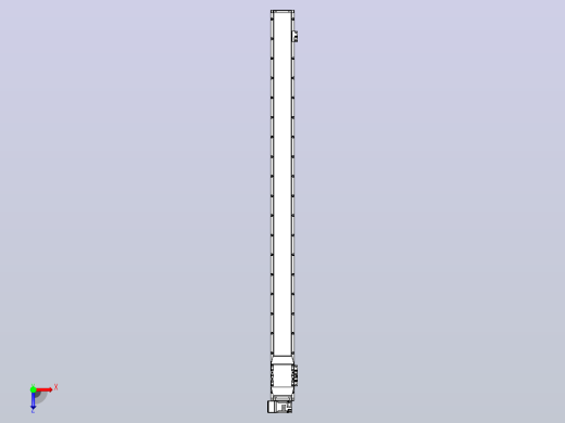 机器人皮带驱动直线轴TPA-GCB-120-P70-L1700-LU-M20-N3俯视缩略图