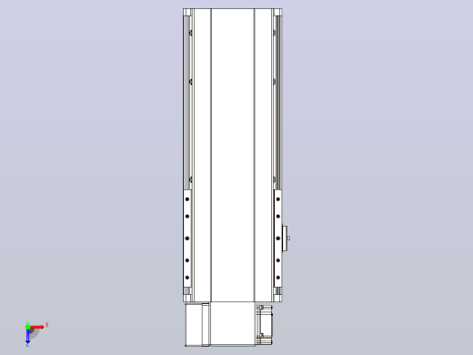 皮带直线轴半封闭可选导轨TPA-HNB-202D-140-L250-LP-C-P75-N3俯视缩略图