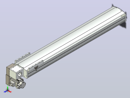皮带直线轴半封闭可选导轨TPA-HNB-220D-176-L1200-LP-Y-P1K-N3主视缩略图