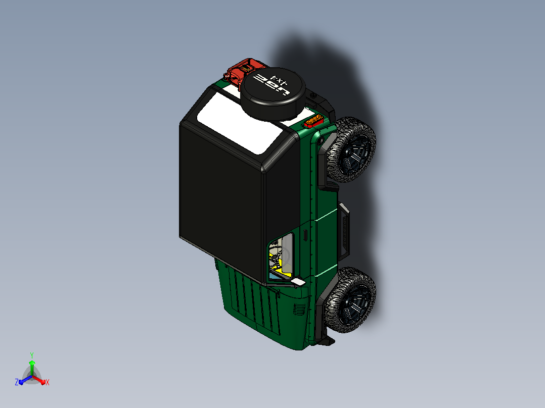 越野车CATIA V5 r21模型主视图