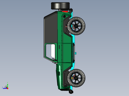 越野车CATIA V5 r21模型右视缩略图